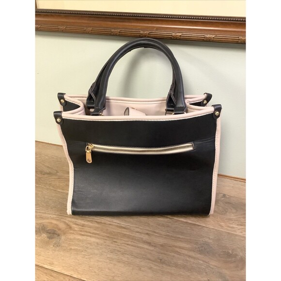 Adrienne Vittadini handbag black/rose classic business travel - Picture 4 of 9